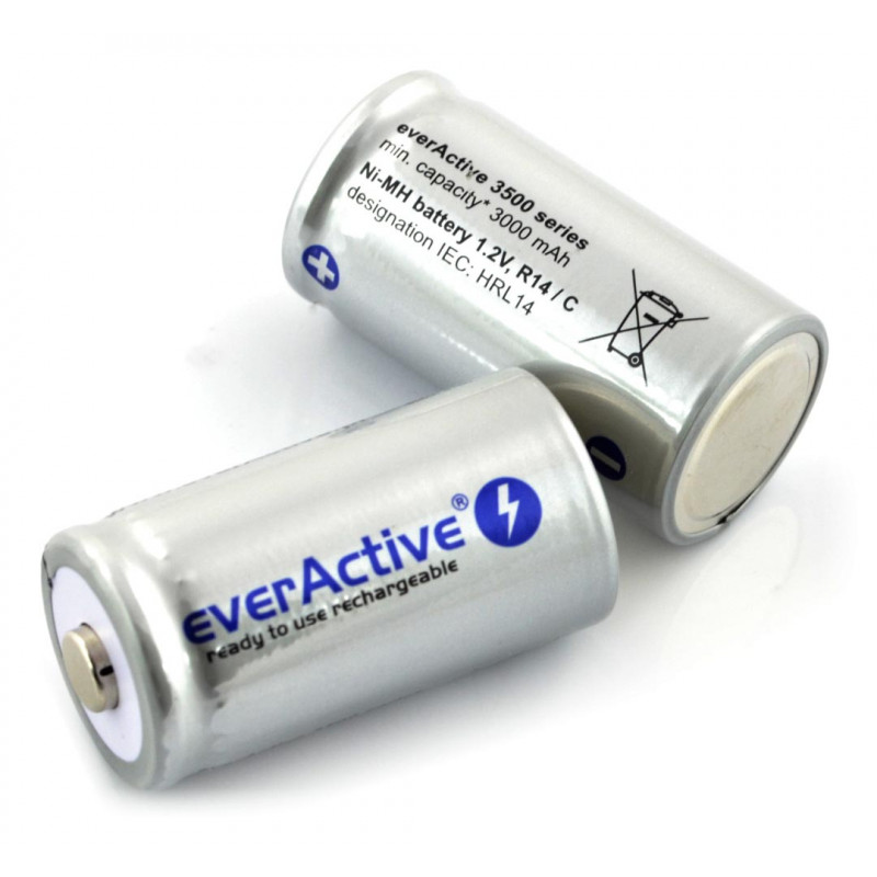 Аккумулятор NiMH C R14 Everactive 3500mah Ready to use - поштучно от 1 шт.
