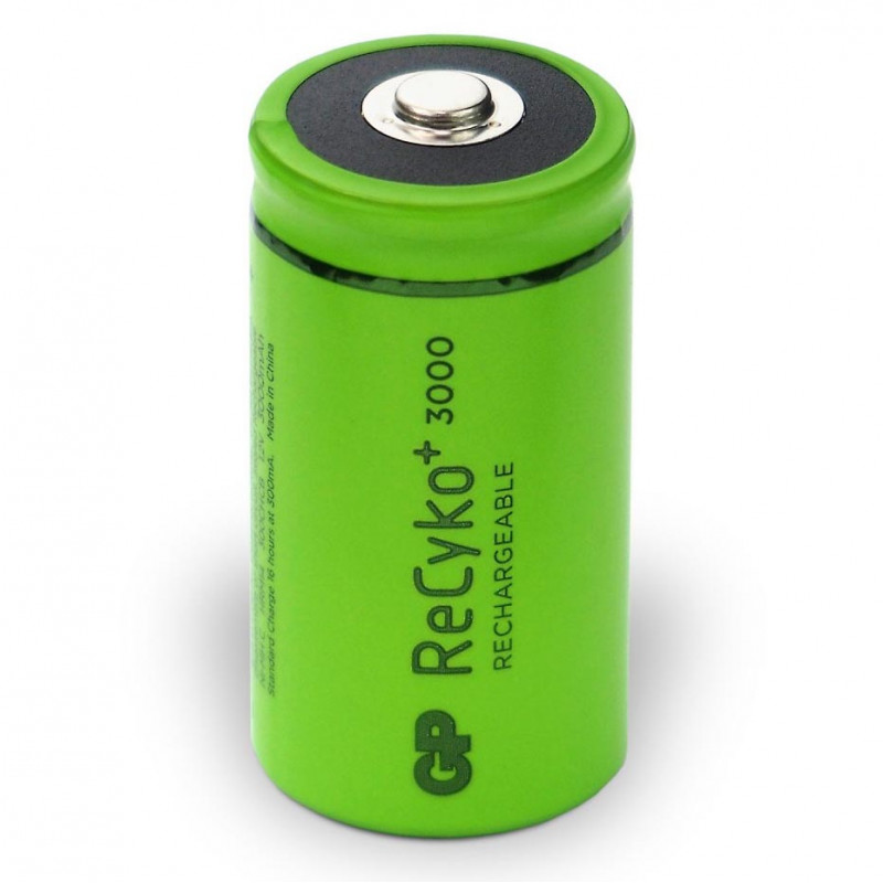 Аккумулятор C R14 Ni-MH GP Recyko+ 30700 Series 1.2V 3000mah с низким саморазрядом - цена за 1 шт.
