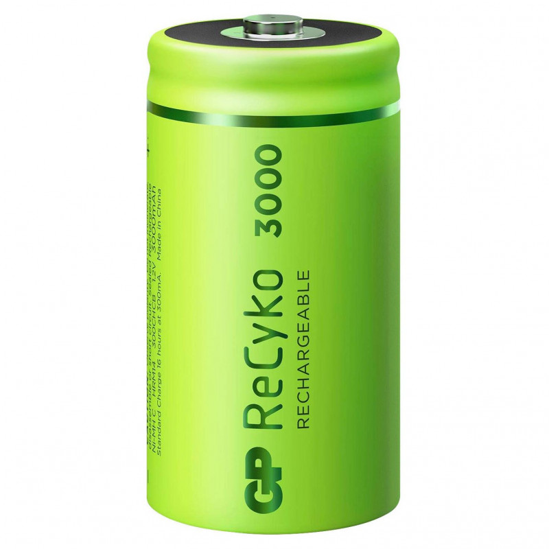 Аккумулятор C R14 Ni-MH GP Recyko+ 30700 Series 1.2V 3000mah с низким саморазрядом - цена за 1 шт.
