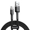 Кабель Baseus Cafule CAMKLF-HG1 USB - micro USB 2A - длина 3м - чёрный/серый