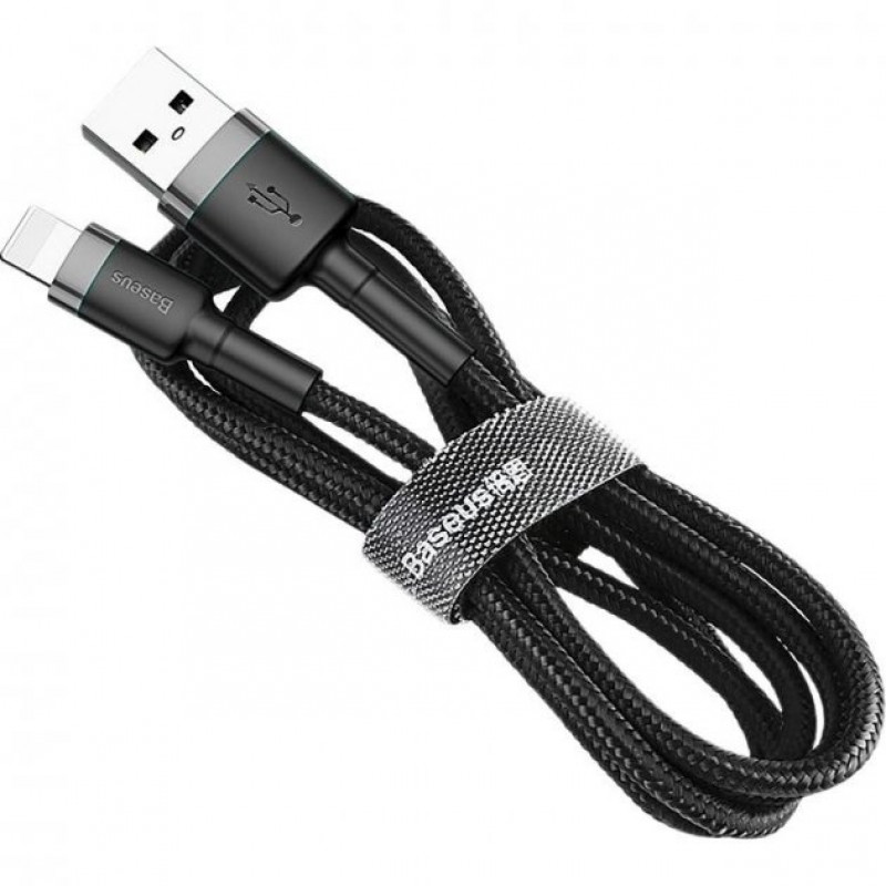 Кабель Baseus Cafule CAMKLF-HG1 USB - micro USB 2A - длина 3м - чёрный/серый Кабель Baseus Cafule CAMKLF-HG1 USB - micro USB 2A - длина 3м - чёрный/серый