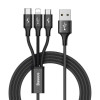 Кабель 3-в-1 Baseus CAMLT-SU01 USB - Type-C - Lightning - microUSB - длина 120см