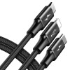 Кабель 3-в-1 Baseus CAMLT-SU01 USB - Type-C - Lightning - microUSB - длина 120см