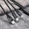 Кабель 3-в-1 Baseus CAMLT-SU01 USB - Type-C - Lightning - microUSB - длина 120см
