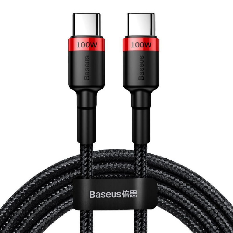 Кабель Baseus Type-C to Type-C 100W 5-20V 5A 2 метра (CATKLF-AL91)
