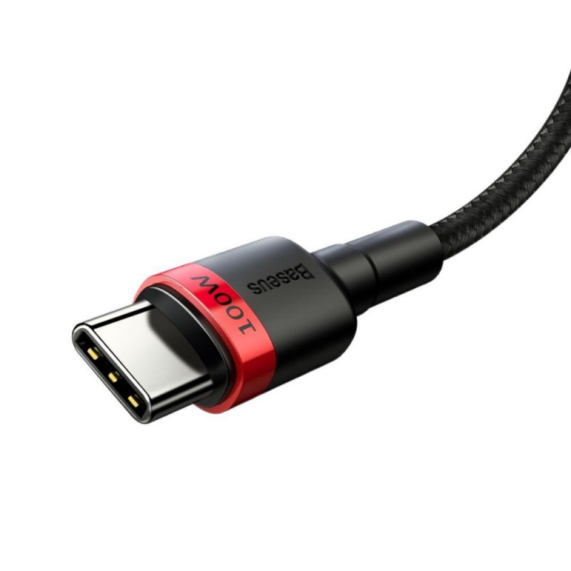 Кабель Baseus Type-C to Type-C 100W 5-20V 5A 2 метра (CATKLF-AL91) Кабель Baseus Type-C to Type-C 100W 5-20V 5A 2 метра (CATKLF-AL91)