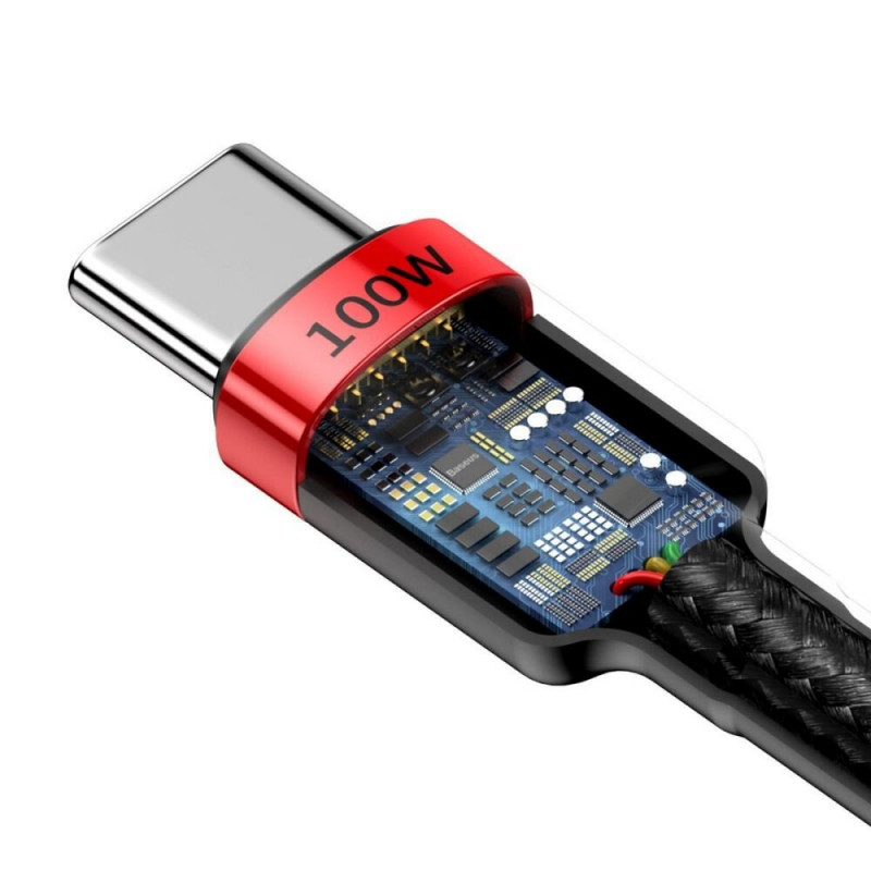 Кабель Baseus Type-C to Type-C 100W 5-20V 5A 2 метра (CATKLF-AL91) Кабель Baseus Type-C to Type-C 100W 5-20V 5A 2 метра (CATKLF-AL91)