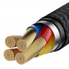 Кабель Baseus Cafule CATKLF-PG1 USB - Type-C 5A 40W - длина 1м Кабель Baseus Cafule CATKLF-PG1 USB - Type-C 5A 40W - длина 1м