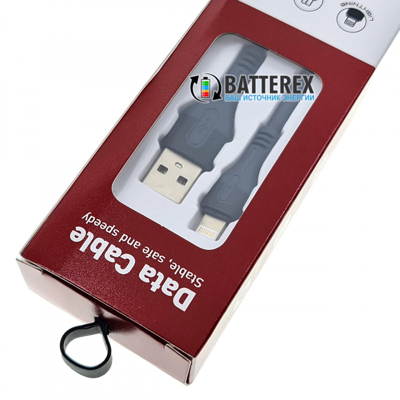 Высококачественный кабель EMY MY-742 USB AM - Lightning 2 метра для быстрой зарядки и передачи данных Высококачественный кабель EMY MY-742 USB AM - Lightning 2 метра для быстрой зарядки и передачи данных