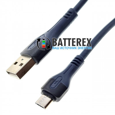 Кабель EMY MY-742 USB AM - microUSB 2м для быстрой зарядки и передачи данных