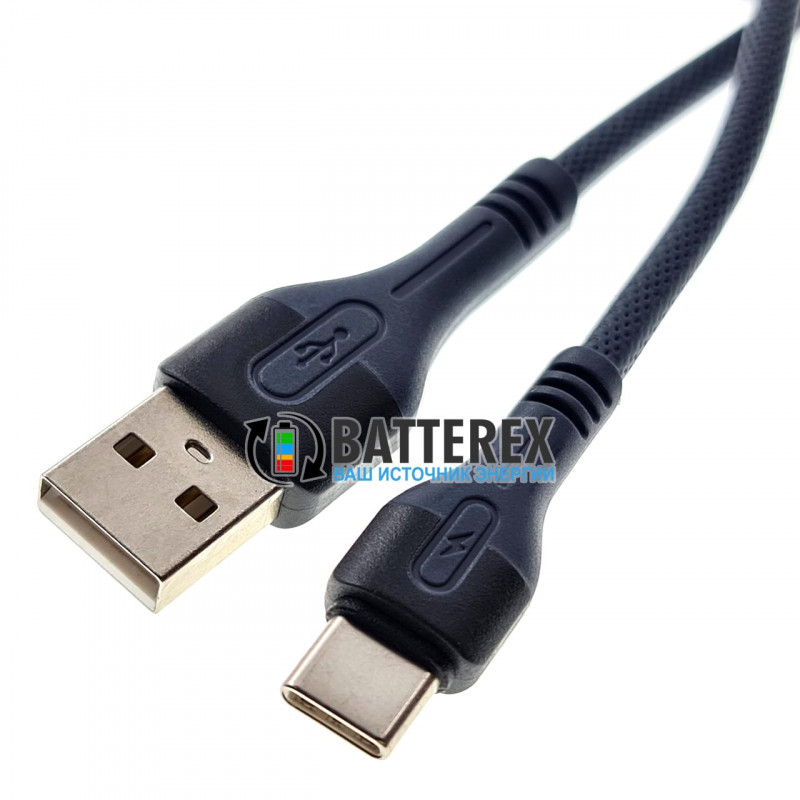 Высококачественный кабель EMY MY-742 USB AM - Type-C 2 метра для быстрой зарядки и передачи данных