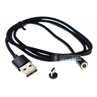 Кабель магнитный Extradigital USB 2.0 AM - Micro-USB 1м чёрный с круглым наконечником
