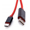 Кабель USB AM 2.0 - Type-C 1м с тестером тока и напряжения Кабель USB AM 2.0 - Type-C 1м с тестером тока и напряжения