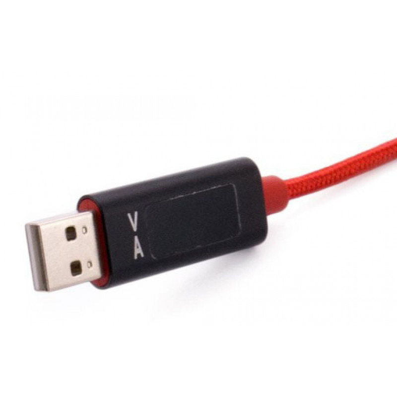 Кабель USB AM 2.0 - Type-C 1м с тестером тока и напряжения Кабель USB AM 2.0 - Type-C 1м с тестером тока и напряжения
