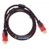 HDMI кабель HDMI-HDMI red/black - длина 1,5м - версия 1.4V - 2 фильтра