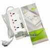 Сетевой фильтр (удлинитель) BKL-20 White на 3 розетки и 4 USB-порта с беспроводной зарядкой для телефонов - длина 2м Сетевой фильтр (удлинитель) BKL-20 White на 3 розетки и 4 USB-порта с беспроводной зарядкой для телефонов - длина 2м