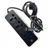 Сетевой фильтр - удлинитель IQ Power TB-T07 Black на 2 розетки и 4 USB-порта - длина 2м