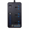 Сетевой фильтр (удлинитель) IQ Power TB-T09 на 3 розетки и 6 USB-портов - длина 2м Сетевой фильтр (удлинитель) IQ Power TB-T09 на 3 розетки и 6 USB-портов - длина 2м