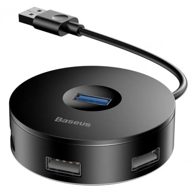 USB HUB Baseus Round Box C30A-03 CAHUB-F01 - хаб USB на 4 порта USB и 1 порт Micro-USB - длина 0.12м