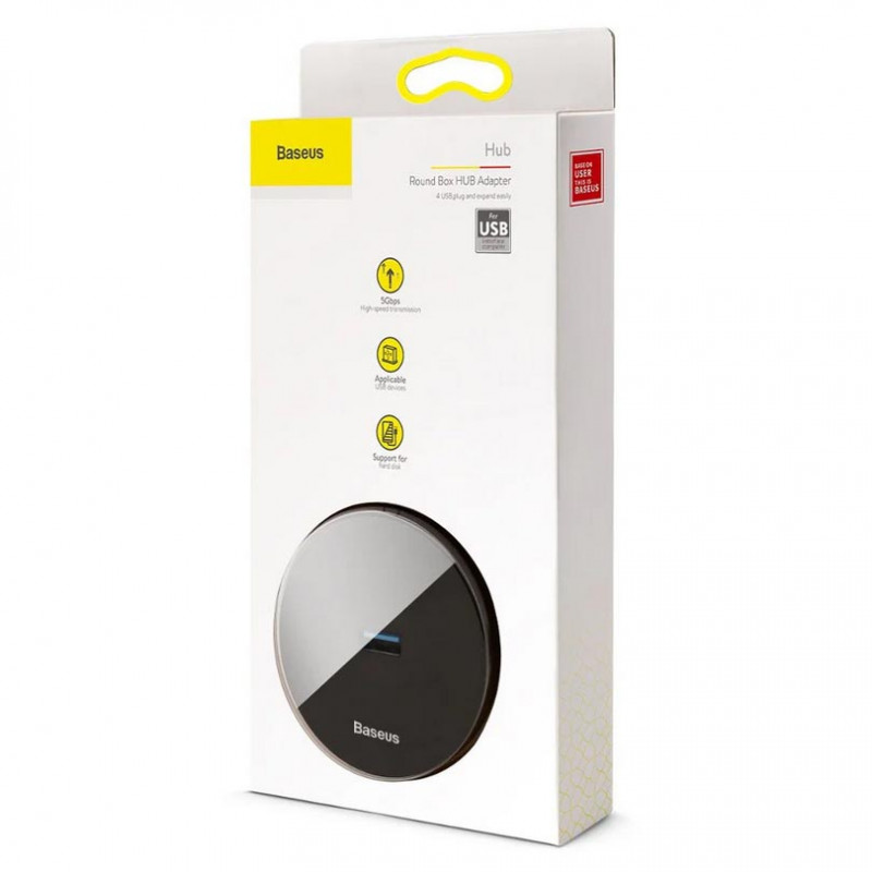Хаб разветвитель USB 3.0 HUB Baseus Round Box C30A-03 CAHUB-F01 на 5 портов USB