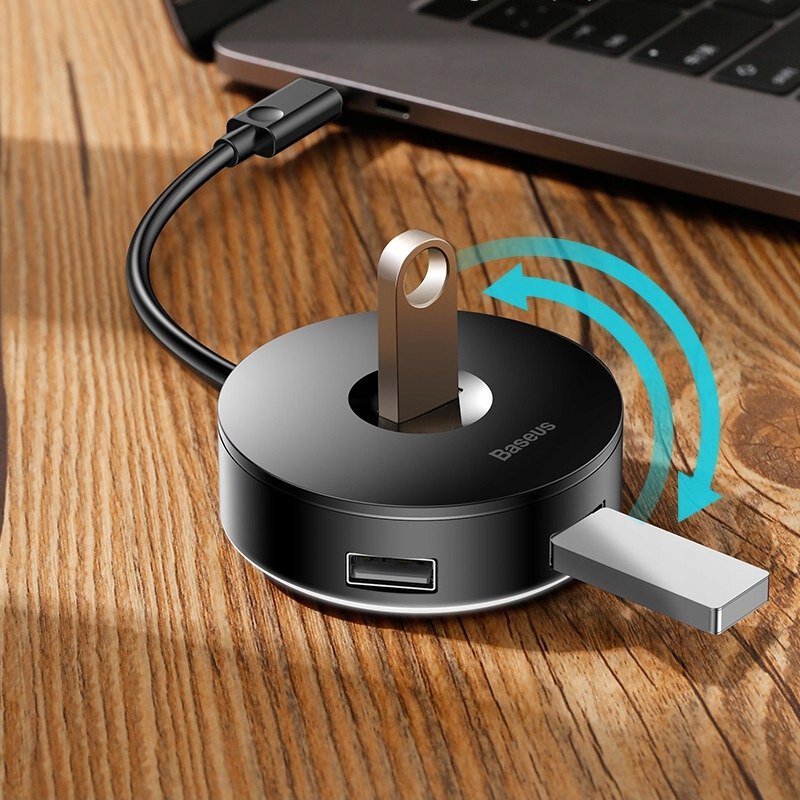 Хаб разветвитель USB 3.0 HUB Baseus Round Box C30A-03 CAHUB-F01 на 5 портов USB