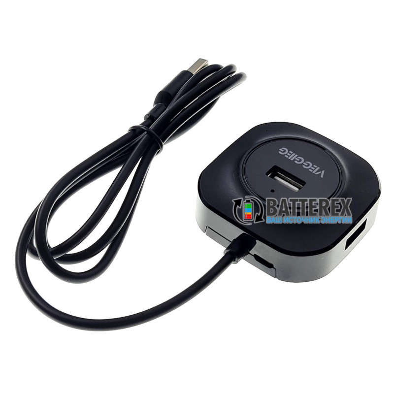 USB хаб на 4 порта USB 2.0 и 1 порт Micro-USB VEGGIEG V-U2409 длина 1м USB хаб на 4 порта USB 2.0 и 1 порт Micro-USB VEGGIEG V-U2409 длина 1м