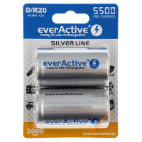 Аккумулятор D R20 Everactive 5500 mah Ready to use (цена за 1 шт.)