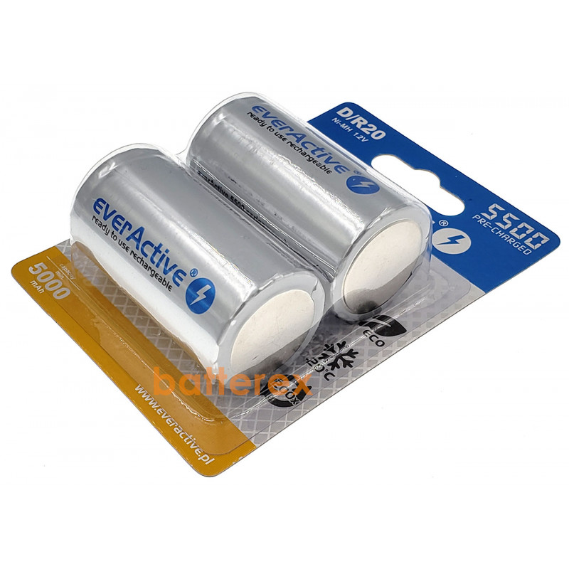 Аккумулятор R20 D Everactive 5500 mah Ready to use от 1 шт.