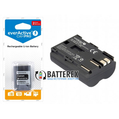 Aккумулятор Everactive CamPRO для камеры Canon BP-511/511A (EVB021) 7.4V 1600mah 11.8Wh Aккумулятор Everactive CamPRO для камеры Canon BP-511/511A (EVB021) 7.4V 1600mah 11.8Wh