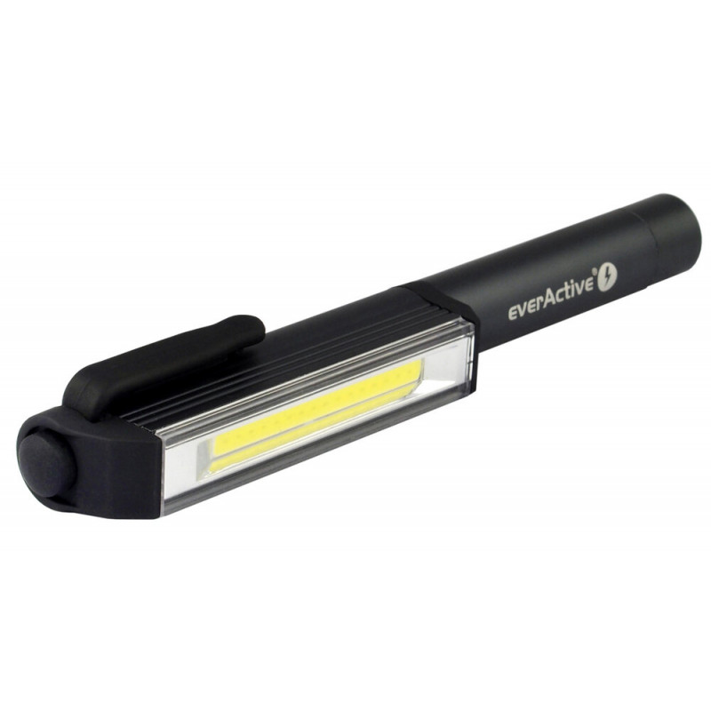 Ручной фонарь Everactive WL-200 COB 3W LED с поворотной клипсой и магнитом