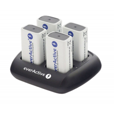 EverActive NC-109 - 4х-канальное зарядное устройство для Ni-MH аккумуляторов Крона 9V