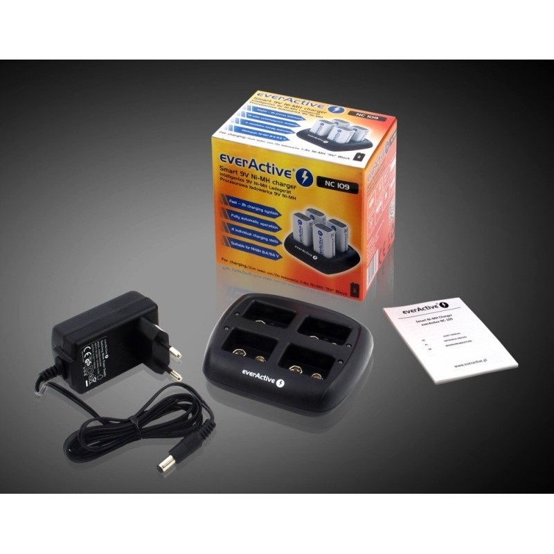EverActive NC-109 - зарядное устройство для аккумуляторов Крона