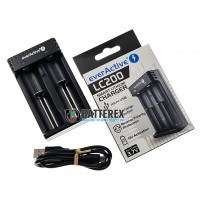 EverActive LC200 - зарядное устройство на 2 аккумулятора Li-ion разных размеров (18650, 21700, 26650, 14500, CR123A и др.) EverActive LC200 - зарядное устройство на 2 аккумулятора Li-ion разных размеров (18650, 21700, 26650, 14500, CR123A и др.)