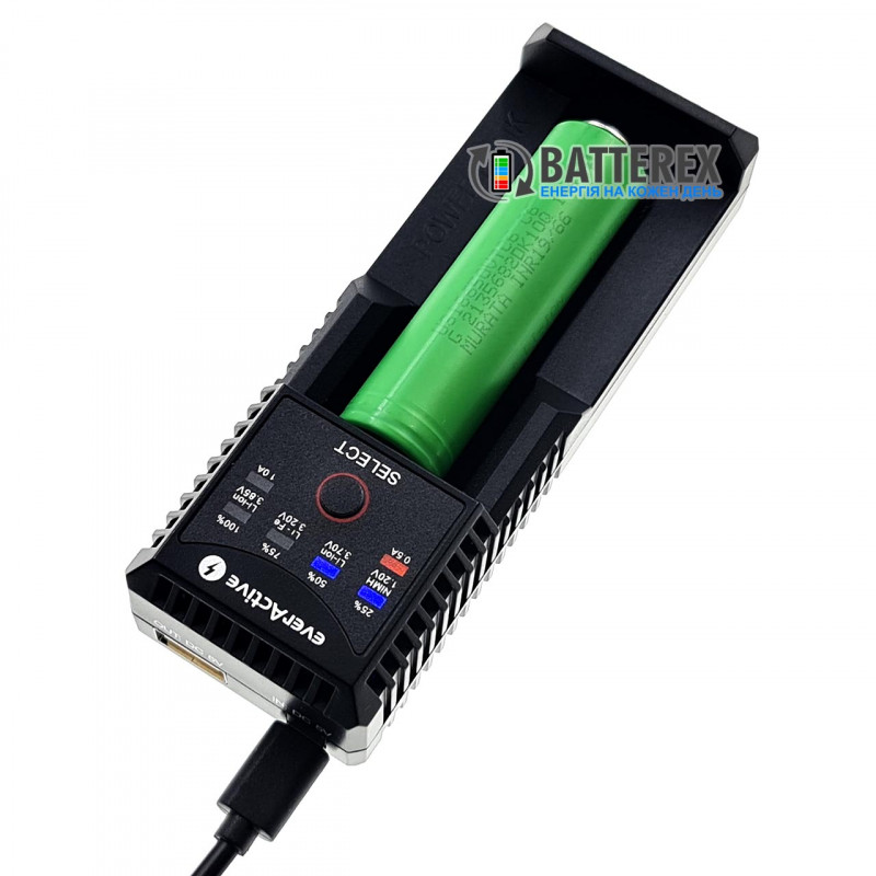Зарядное устройство EverActive UC 100 + адаптер USB Liitokala 5V 2A