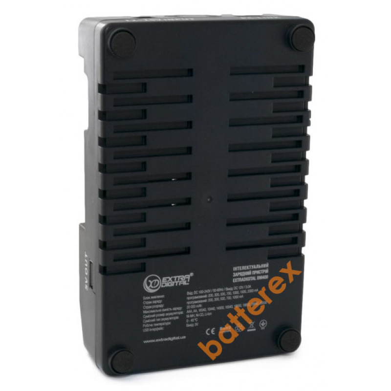 Продвинутое зарядное устройство Extradigital BM 400 v2.2 для Ni-MH и Li-ion аккумуляторов AA, AAA, 18650, 21700, 20700, 26650 и др. Продвинутое зарядное устройство Extradigital BM 400 v2.2 для Ni-MH и Li-ion аккумуляторов AA, AAA, 18650, 21700, 20700, 26650 и др.
