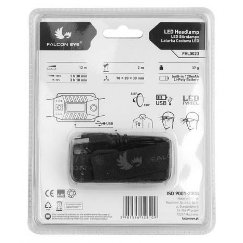 Налобный фонарик Falcon Eye Blaze 2.2 FHL0023 60 люмен