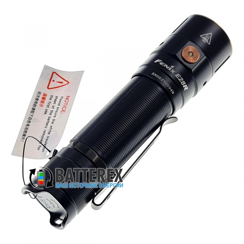 Фонарь Fenix E28R 1500 люмен с зарядкой от USB Type-C + аккумулятор 18650 Fenix 3400mah - оригинал Фонарь Fenix E28R 1500 люмен с зарядкой от USB Type-C + аккумулятор 18650 Fenix 3400mah - оригинал