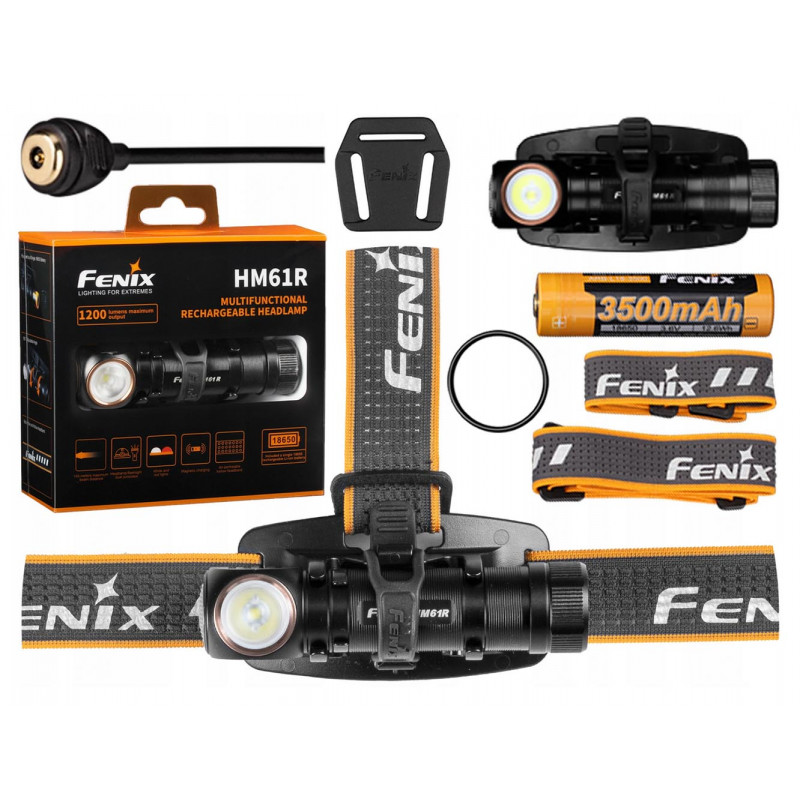 Налобный фонарь Fenix HM61R с магнитной зарядкой + аккумулятор 18650 Fenix 3500mah Налобный фонарь Fenix HM61R с магнитной зарядкой + аккумулятор 18650 Fenix 3500mah