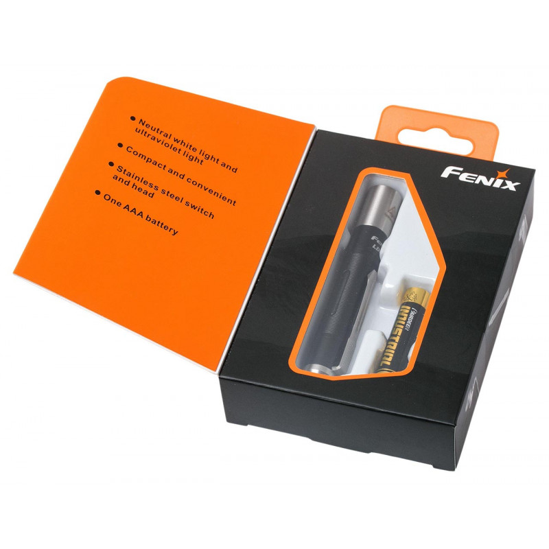Ручной фонарь Fenix LD02 V2.0 с желтым светом 70 люмен и ультрафиолетовым светом Ручной фонарь Fenix LD02 V2.0 с желтым светом 70 люмен и ультрафиолетовым светом