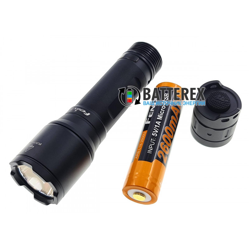 Фонарь Fenix TK06 + аккумулятор 18650 Fenix 2600mah microUSB - оригинал Фонарь Fenix TK06 + аккумулятор 18650 Fenix 2600mah microUSB - оригинал