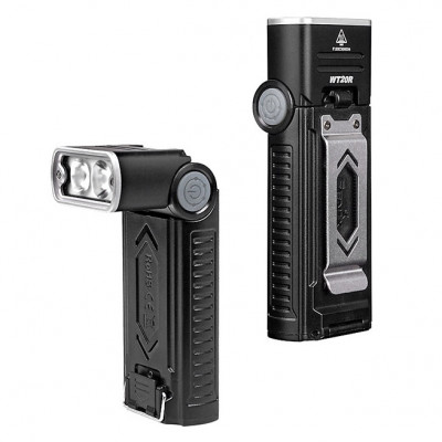 Fenix WT20R 400 люмен - яркий ручной фонарь с поворотной головой и зарядкой от USB + аккумулятор Li-Pol 2000mah - оригинал