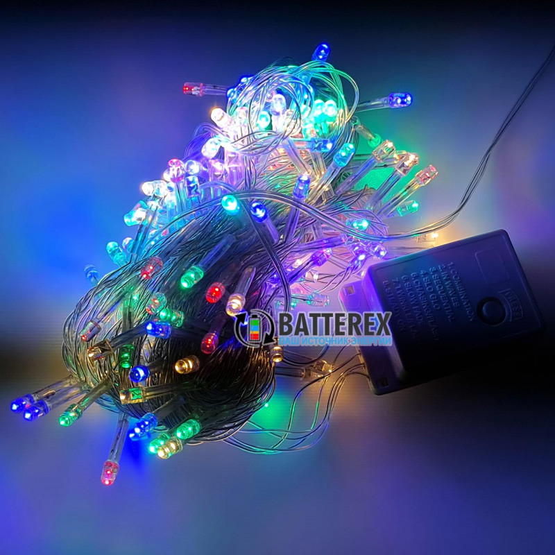 Гирлянда на 200 LED красный/зелёный/синий/жёлтый 13.5 метров 8 режимов Гирлянда на 200 LED красный/зелёный/синий/жёлтый 13.5 метров 8 режимов