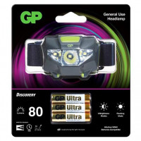 GP Discovery CH32 - налобный фонарь 80 люмен (2 режима яркости, защита от воды, питание от 3х ААА, батарейки в комплекте) GP Discovery CH32 - налобный фонарь 80 люмен (2 режима яркости, защита от воды, питание от 3х ААА, батарейки в комплекте)