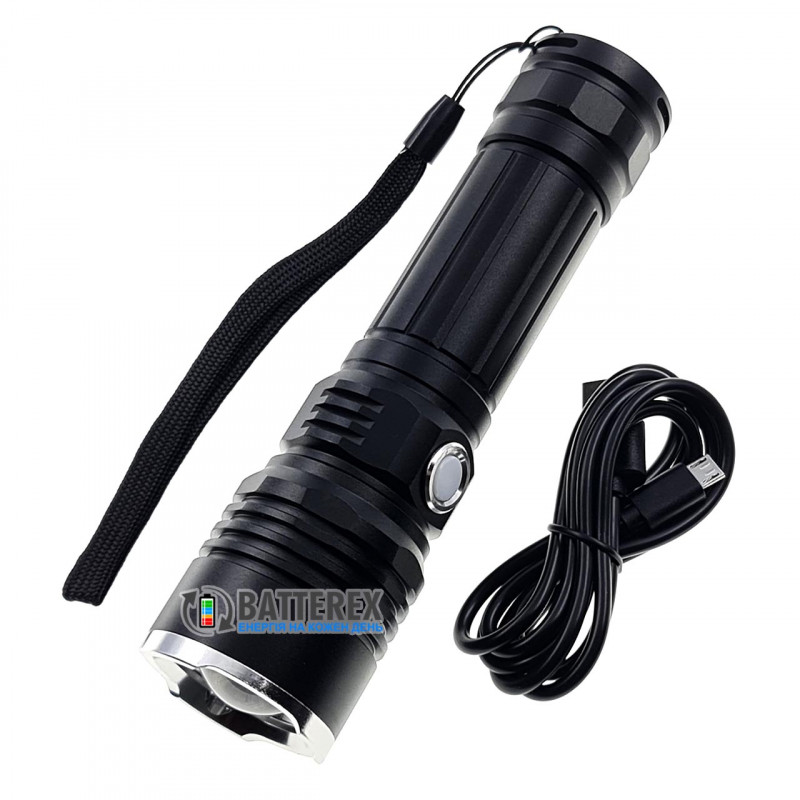 Фонарь ручной Quantum Solid QM-FL1020 700lm с регулировкой фокуса и зарядкой от USB
