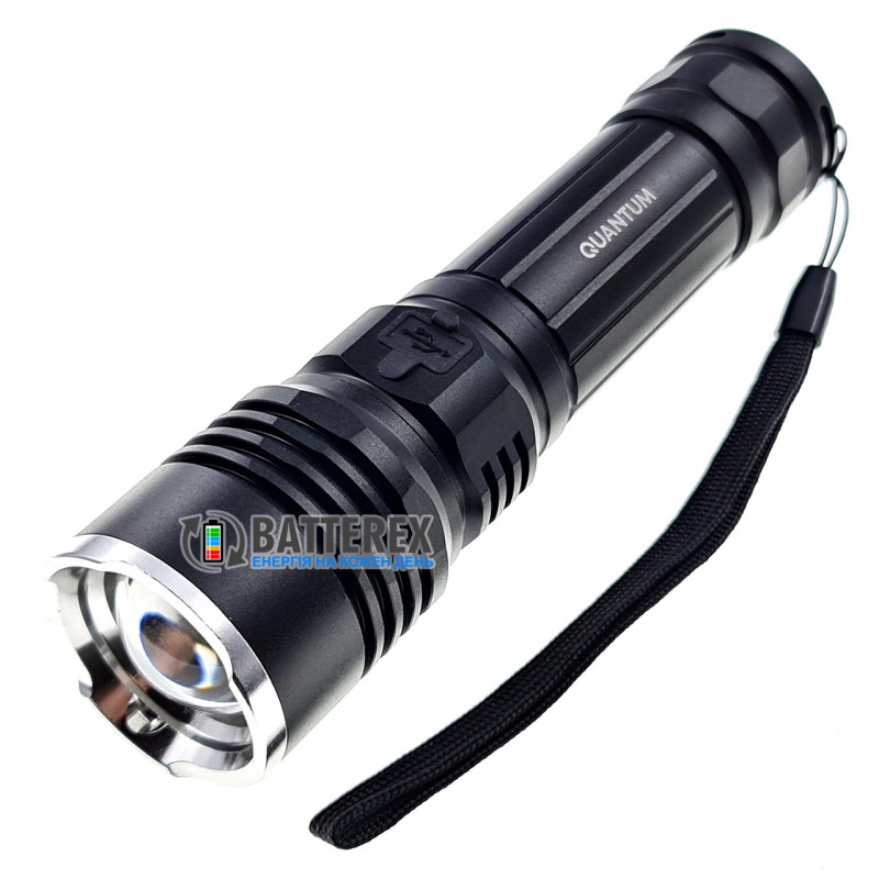 Фонарь ручной Quantum Solid QM-FL1020 700lm с регулировкой фокуса и зарядкой от USB