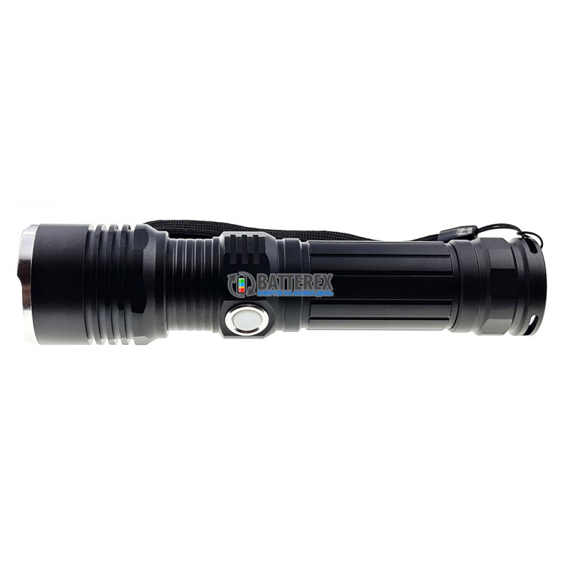 Фонарь ручной Quantum Solid-M QM-FL1020-CB 700lm с регулировкой фокуса и зарядкой от USB