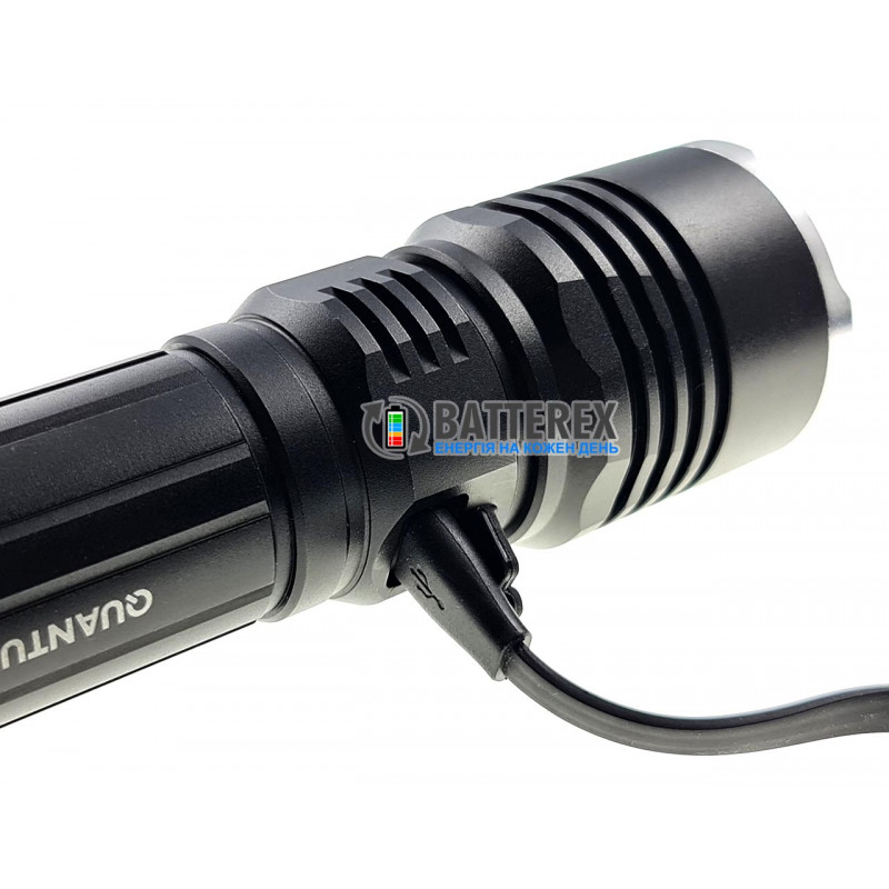Фонарь ручной Quantum Solid-M QM-FL1020-CB 700lm с регулировкой фокуса и зарядкой от USB