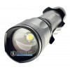 Фонарь ручной Quantum Techno QM-FL1010 700lm с регулировкой фокуса и зарядкой от USB + аккумулятор 18650 в комплекте