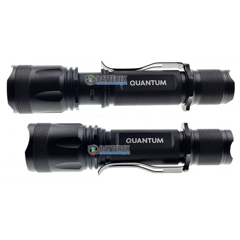 Фонарь ручной Quantum Techno QM-FL1010 700lm с регулировкой фокуса и зарядкой от USB