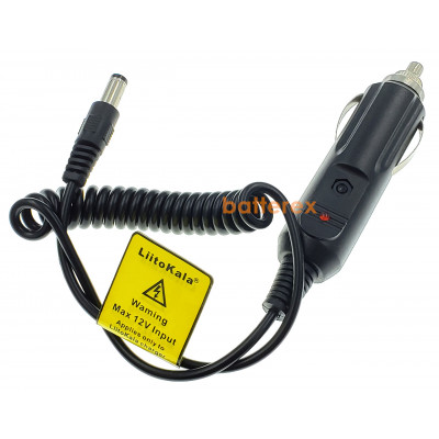Автомобильный адаптер Liitokala 12V для зарядных устройств Liitokala, Nitecore, XTAR, Miboxer и др.